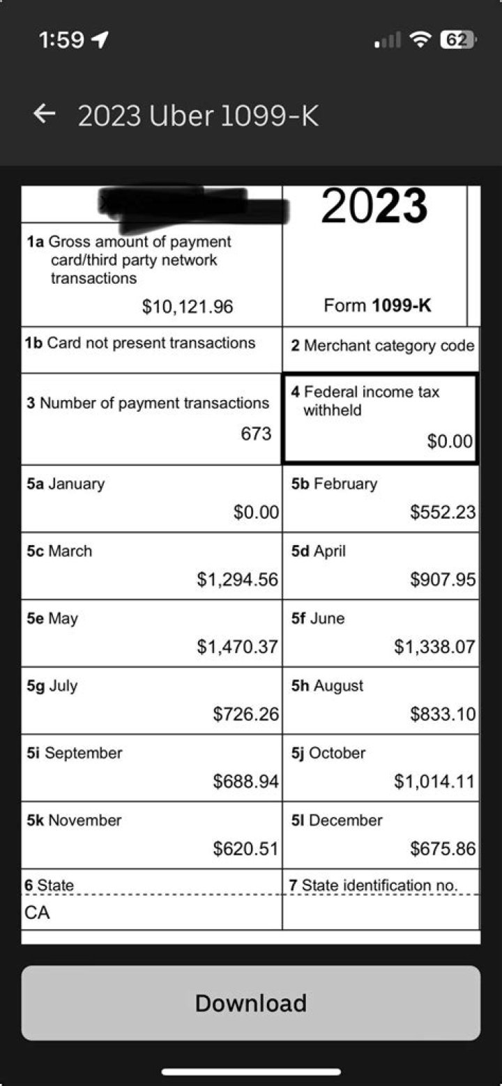 How do I get my 1099-K from Uber?