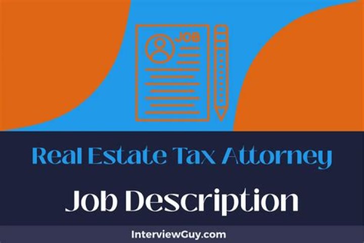 What does a real estate tax attorney do?