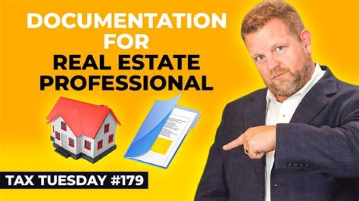 What qualifies as real estate professional for tax purposes?