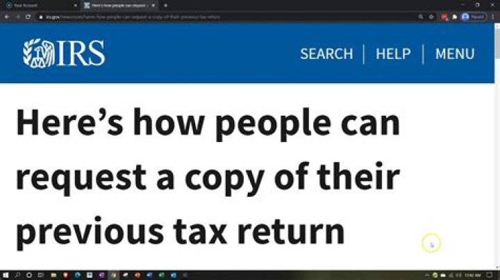 Where can I get a copy of my previous tax return?
